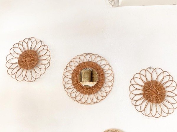 Producto - ESPEJO FLOR TEJIDO CHICO