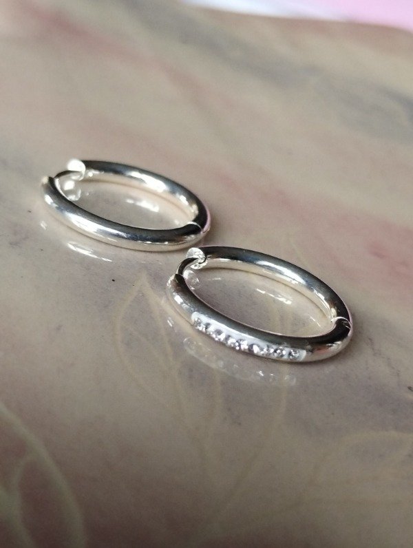 Producto - Aros argollas con strass AB