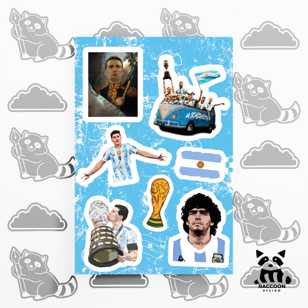 Producto - Plancha de Stickers La Scaloneta 2