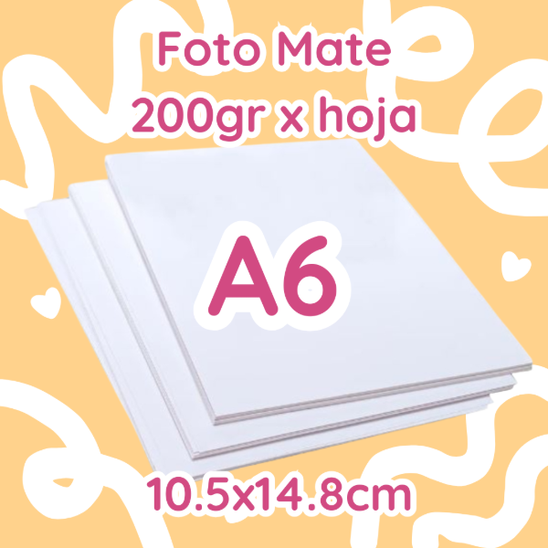Producto - Foto Mate 200gr - A6