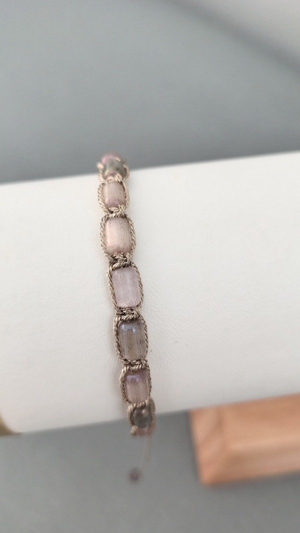 Producto - Macramé ojo de gato pastel