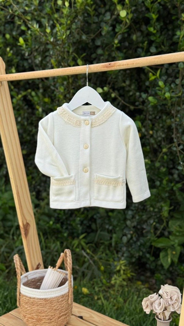 Producto - Campera de Crochet con Puntilla Bebe