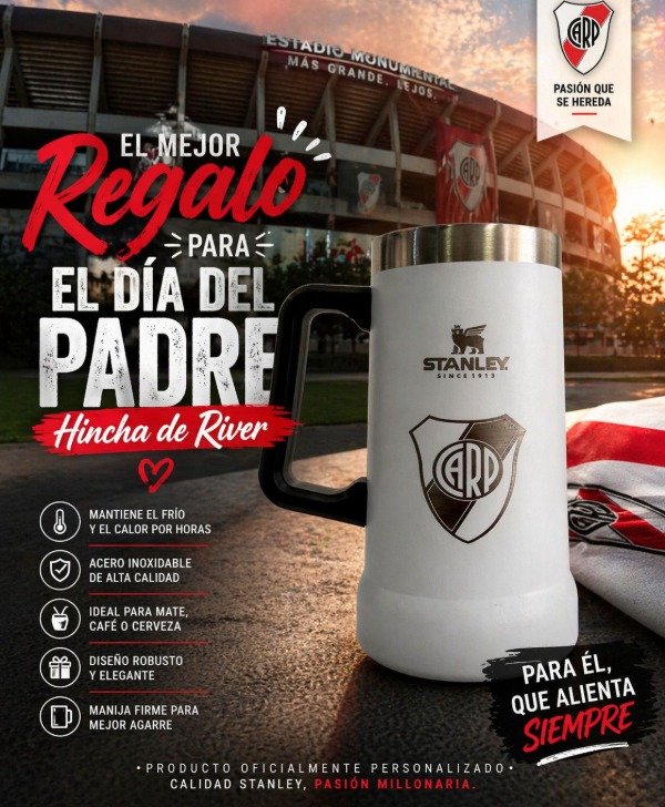 Producto - Chopero personalizado RIVER/BOCA/ARG