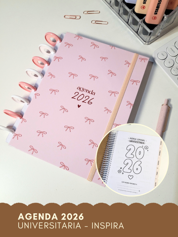 Producto - Agenda 2026 - Universitaria - INSPIRA - Diseño a eleccion