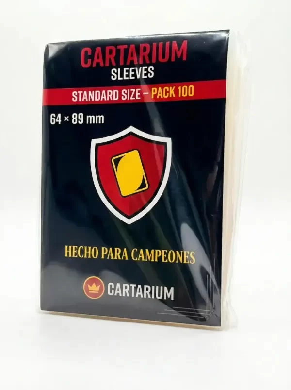 Producto - Cartarium Sleeves 64x89 Standard 100 Folios Individual  TCG Transparente MTG