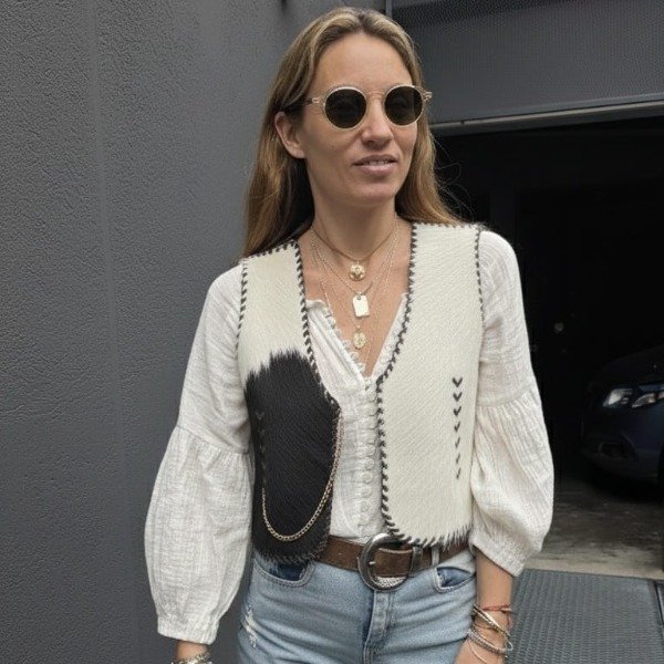 Producto - Chaleco de cuero BERNARDA