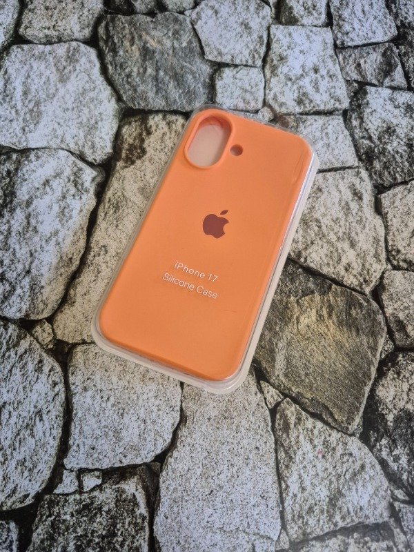 Producto - Funda silicone case logo Iphone 17 naranja