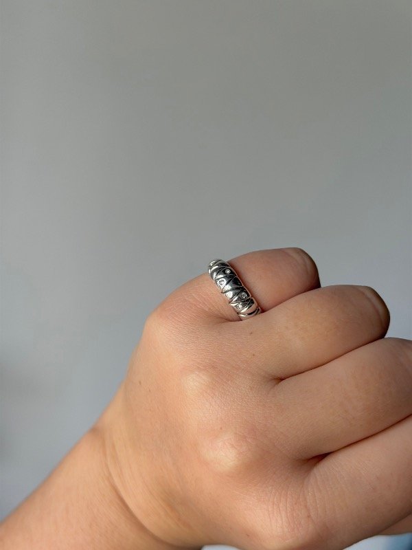 Producto - Anillo inflado con cubics 17 mm - 1