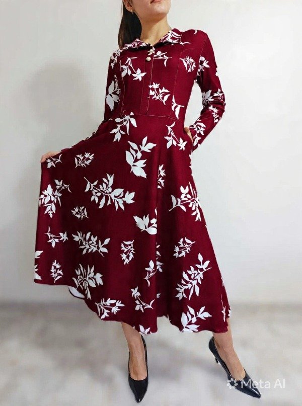 Producto - Vestido Giovanna (bordo) TALLES S a 3XL