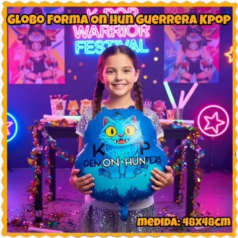 Producto - Globo forma on hun guerreras kpop derpy