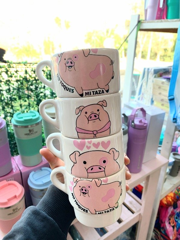 Producto - Taza apilable chancho