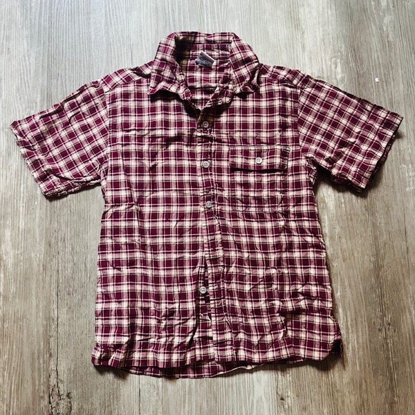 Producto - Camisa OldNavy Cuadros Bordo 6/7A