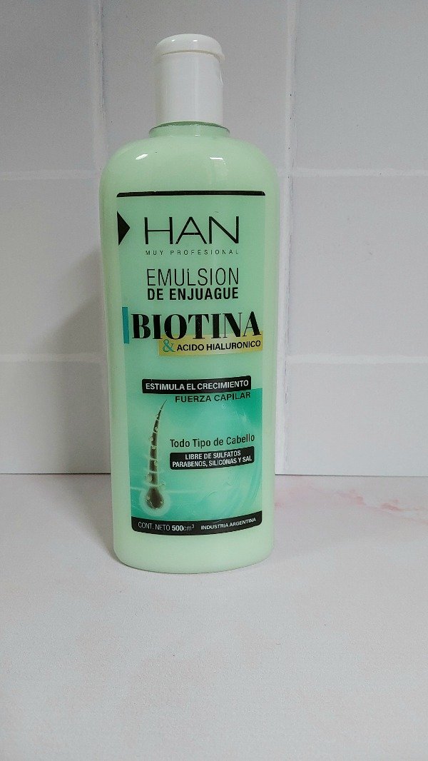Producto - Acondicionador biotina y hialurónico Han 500ml