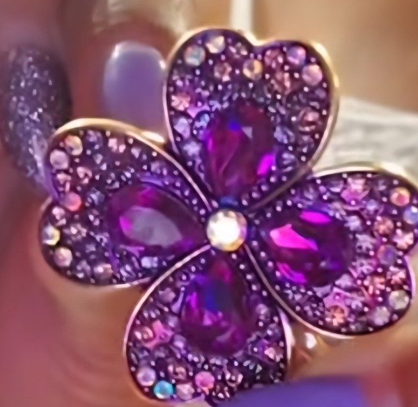 Producto - BROCHE PRENDEDOR TREBOL VIOLETA