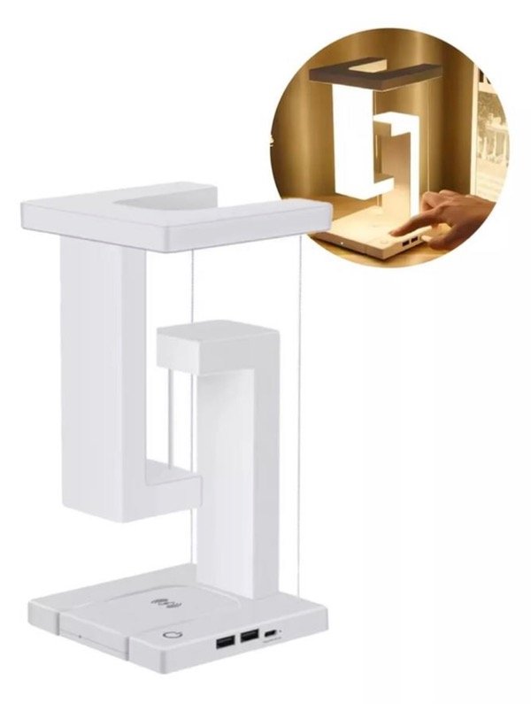 Producto - Lámpara velador levitante USB blanca