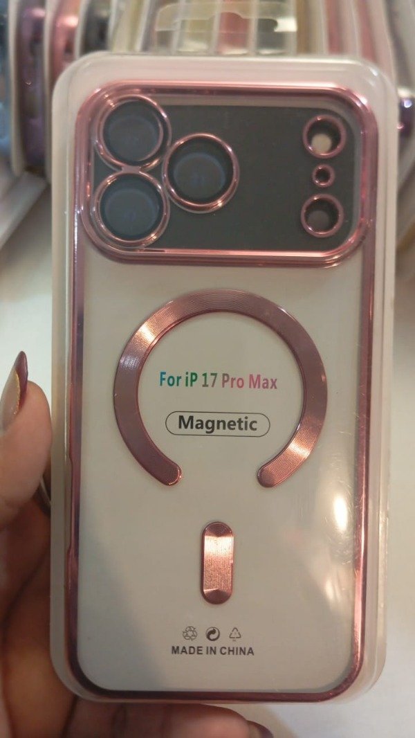 Producto - Funda Metallic Magnetic Case Rosa para iPhone 17 Pro Max