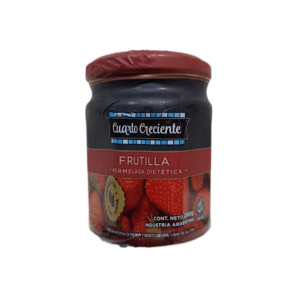Producto - Mermelada frutilla con stevia Cuarto Creciente x280grs