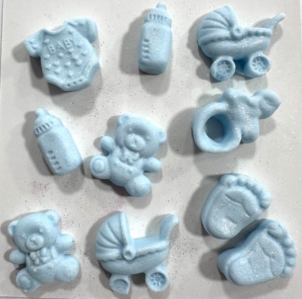 Producto - MINIATURAS DE BEBÉ CELESTE X 5 PAQUETES