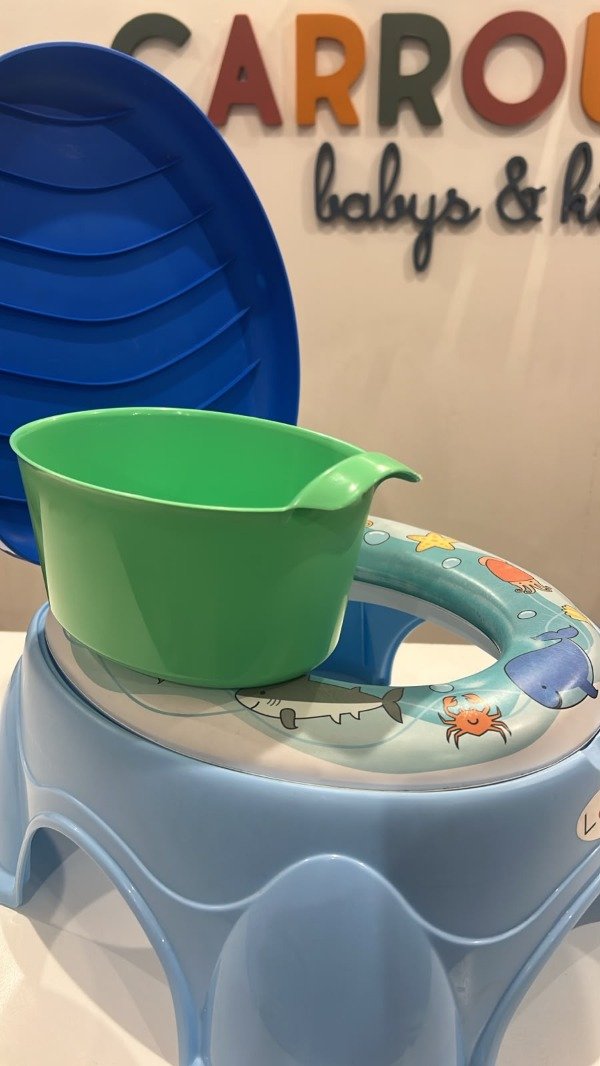 Producto - Pelela infantil celeste con tapa - 3