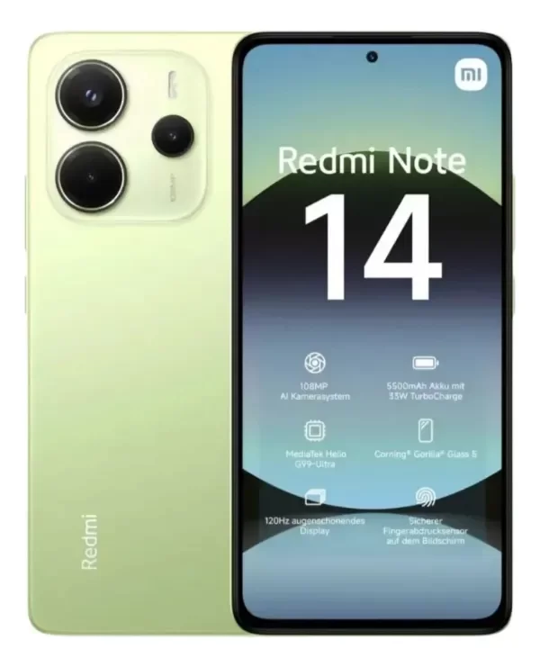 Producto - Celular Xiaomi Redmi Note 14 4G 8GB RAM 256GB ROM