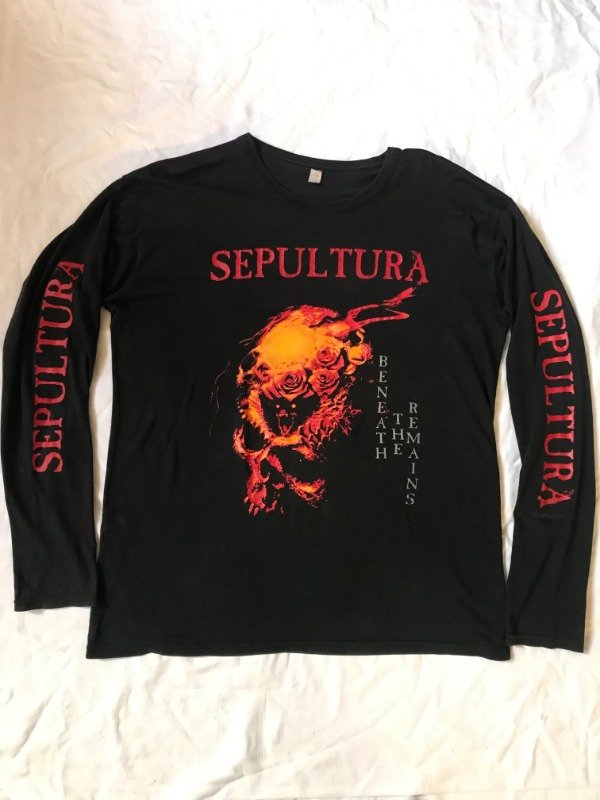 Producto - Sepultura - Beneath the Remains 1989 long sleeves tee.