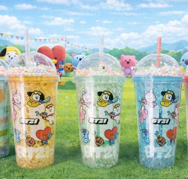 Producto - Vaso con sorbete BTS