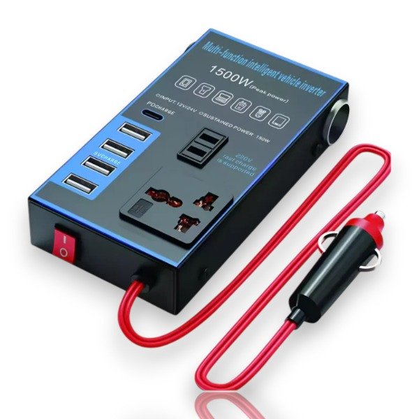 Producto - Inversor Convertidor 1500w 12v 24v 220v Carga Usb Off Road