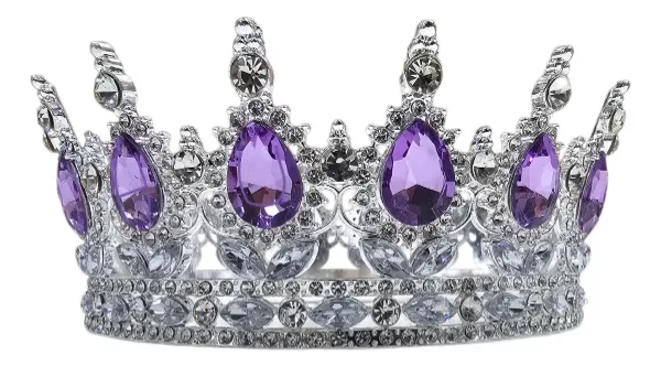 Producto - Corona reina plateado con violeta