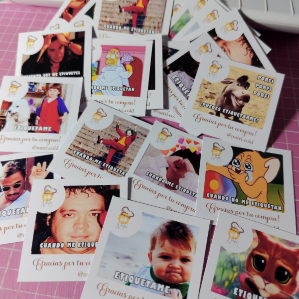 Producto - 100 Tags de Memes Virales (6x6cm) - 5