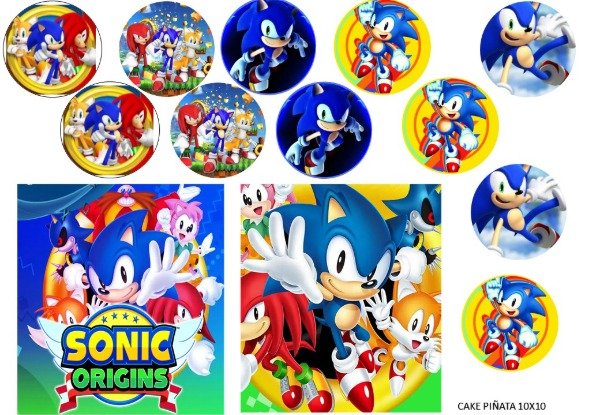 Producto - LAMINA TORTA RECTANGULAR O CAKE PIÑATA SONIC