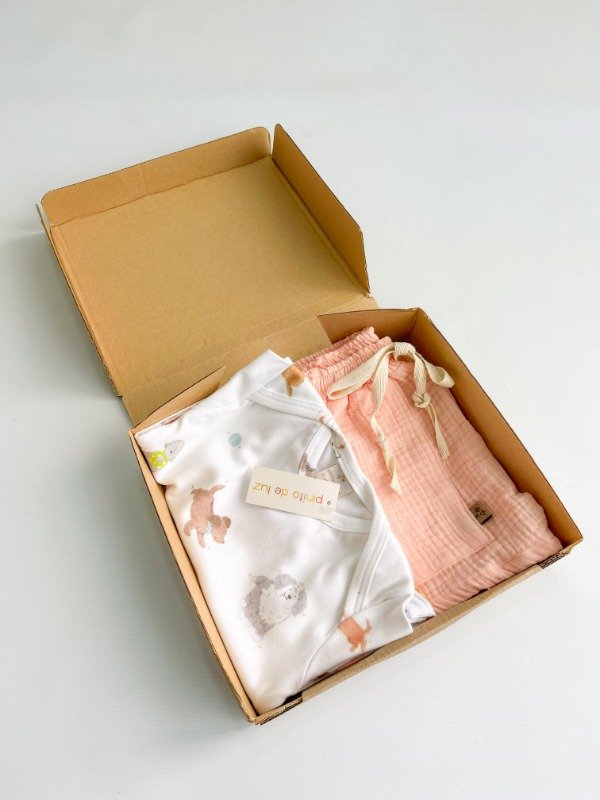 Producto - BOX BODY Y SHORT GASA CORAL 12 A 18 MESES
