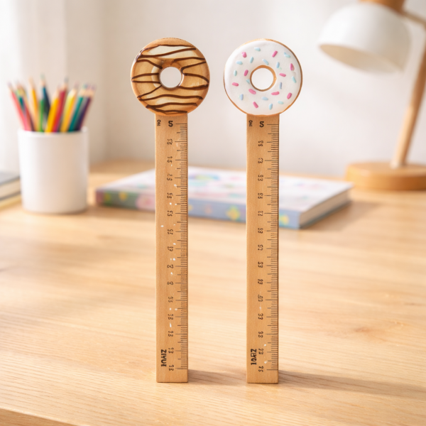 Producto - Regla Madera Donuts 15cm 7187