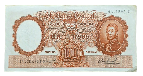 Producto - 100 Pesos Moneda Nacional (Ianella - Real) Bott.2082 VF+