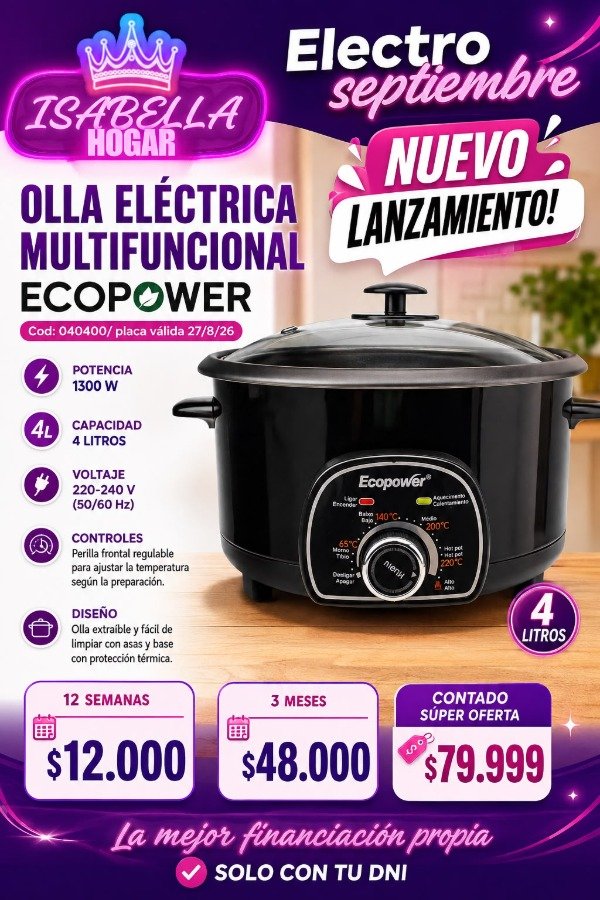Producto - olla electrica ecopower - 0