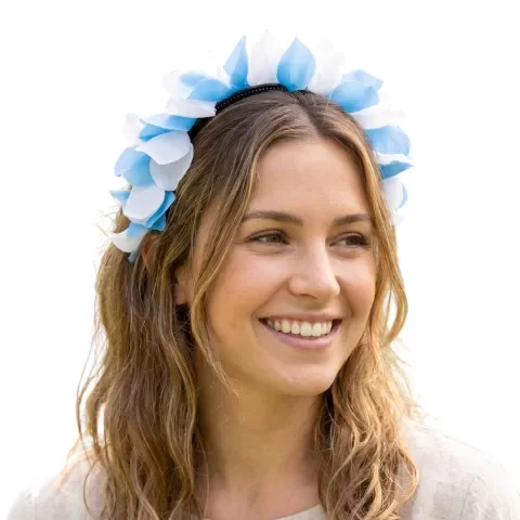 Producto - Vincha flores de tela Argentina