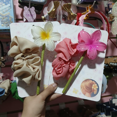 Producto - Set broche + scrunchi