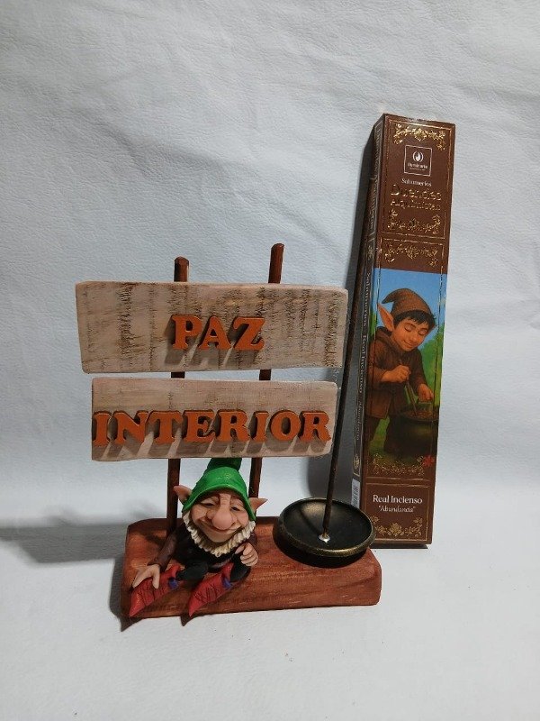Producto - Porta sahumerio artesanal paz interior + SAHUMERIOS DE REGALO M2