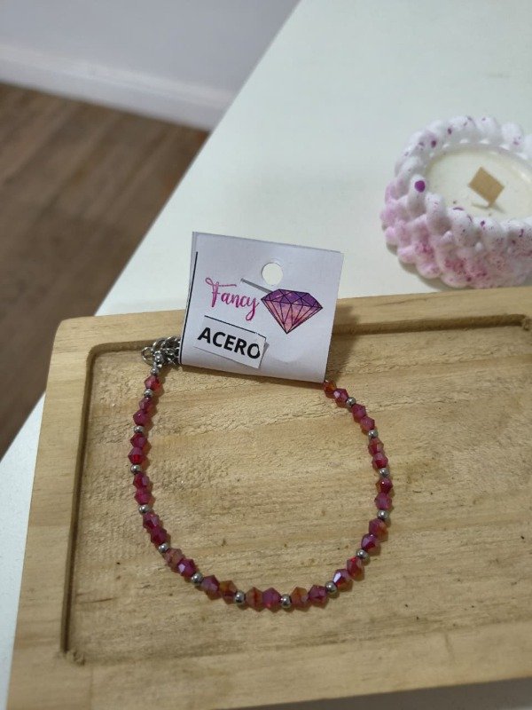 Producto - Pulsera cristal roja