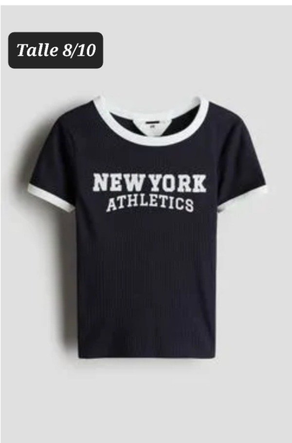 Producto - Remera manga corta HyM talle 8/10 new york
