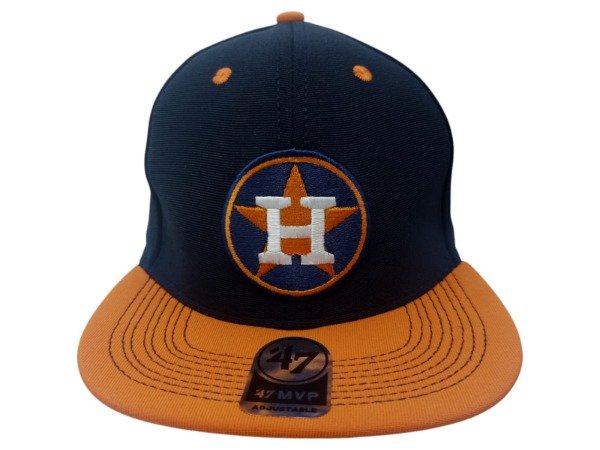 Producto - CERRADA Atrás, visera PLANA, INFANTIL, FLEX, HOUSTON ASTROS AZUL / NARANJA