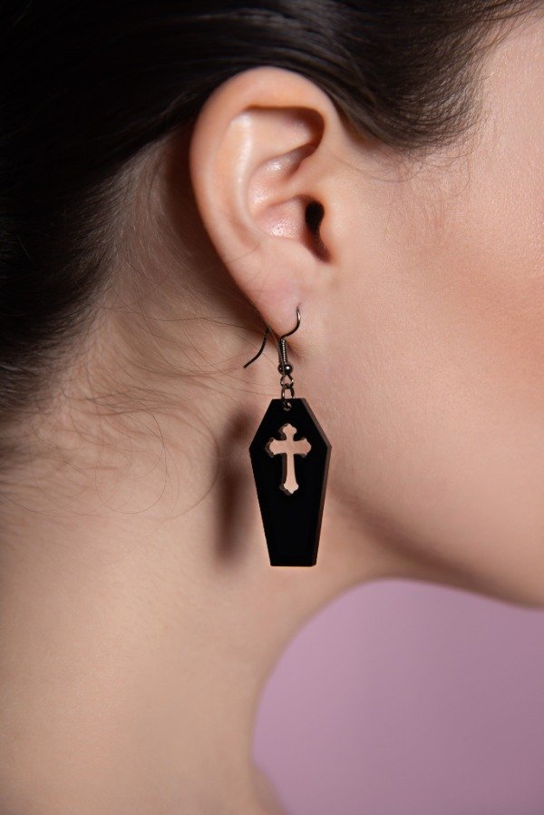 Producto - Aros Ataúd Cruz - 3
