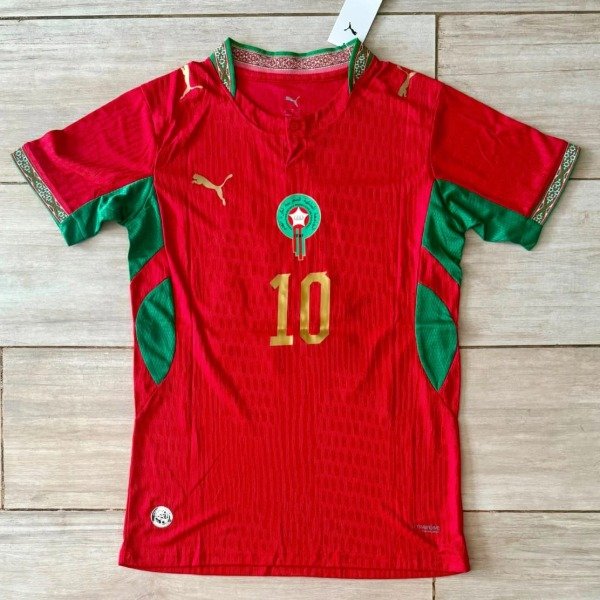 Producto - CAMISETA MARRUECOS IMPORTADA TITULAR 2026 #10 BRAHIM DÍAZ - 0