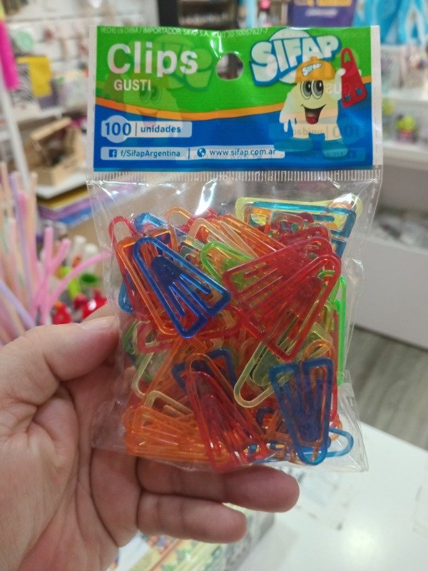 Producto - CLIPS SIFAP PLASTICO X 100 UNIDADES