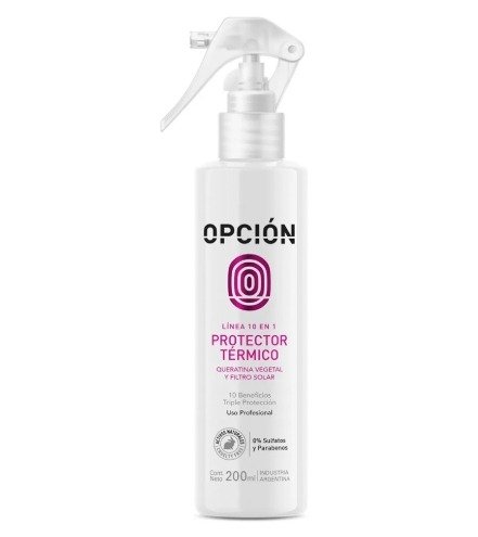 Producto - OPCION PROTECTOR TERMICO CON QUERATINA VEGETAL 200ML