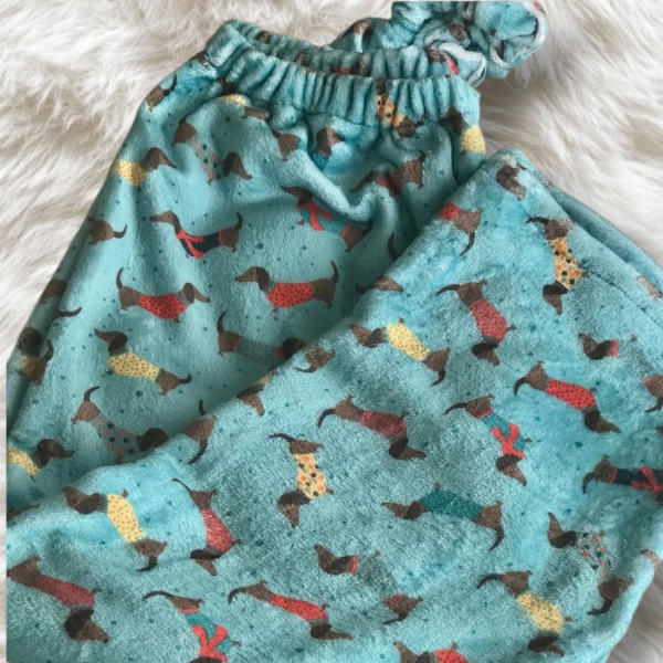 Producto - PANT SALCHICHAS CELESTE.