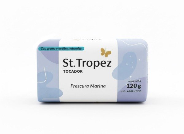 Producto - Jabon Frescura Marina 125gr ST TROPEZ (CELESTE)