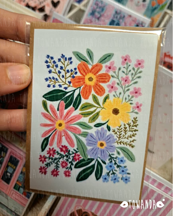 Producto - Flores 01 - Tarjeta con Sobre 7x10cm