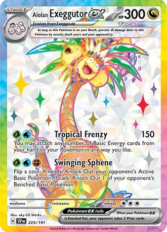 Producto - Alolan Exeggutor ex - 225/191 - Surging Sparks - Holo