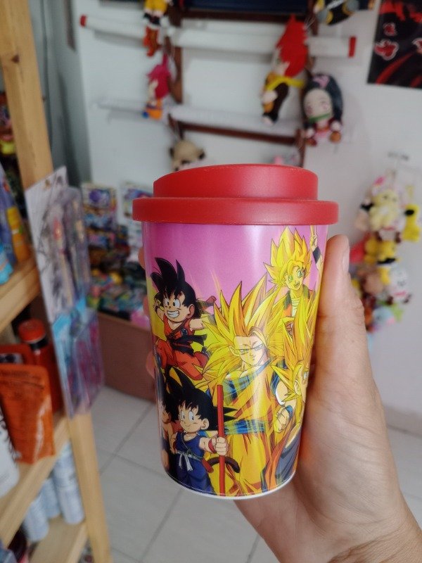 Producto - Vaso con tapa Dragón ball z