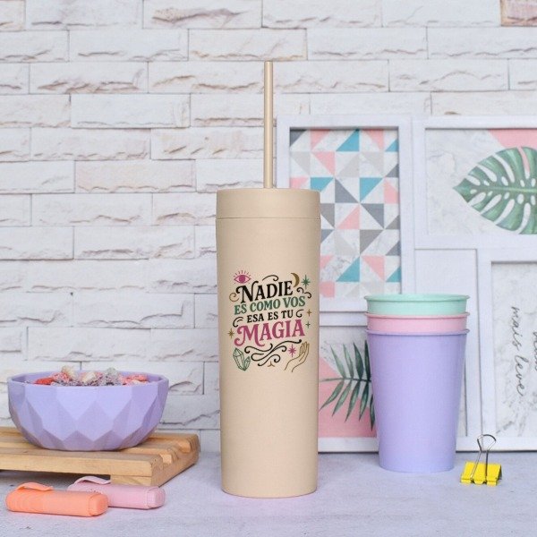 Producto - Vaso alto con sorbete motivación